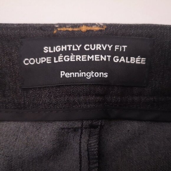 Penningtons Slightly Curvy Fit Ladies Black Size 14 Dress Pants - Picture 3 of 15